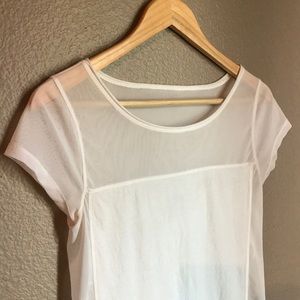 EXPRESS - Sheer Shoulder Top